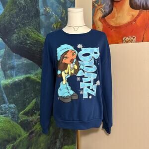 bratz yasmin winter graphic sweatshirt y2k fleece pullover